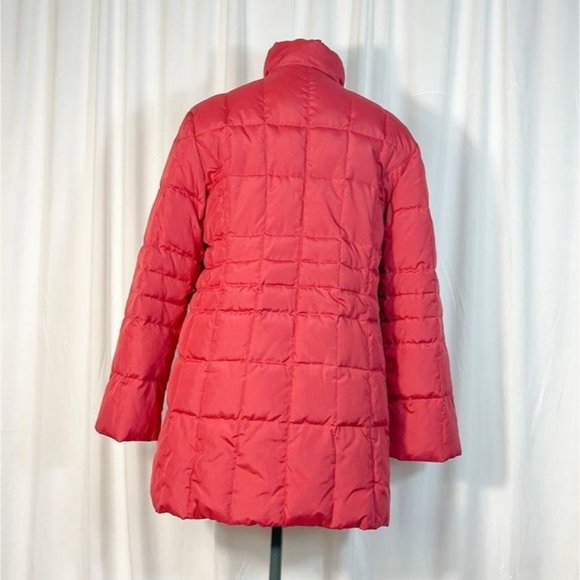 Portrait Sz 9/10 Red Down feathers Filled Jacket - Picture 3 of 5
